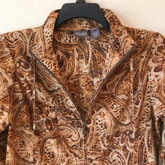 Additions by Chico’s Light Weight Jacket Zip Up - Picture 2 of 8